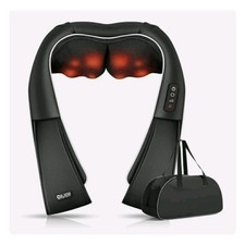 ALLJOY Shiatsu Back Neck Massager With Heat Deep Tissue 3D Kneading Open Box