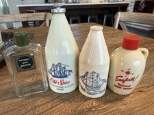 Collection Of 4 Vintage After Shave Lotion Bottles - Old Spice, Seaforth, Mennen