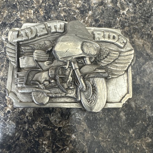 VINTAGE HARLEY DAVIDSON SHOVELHEAD FLT BELT BUCKLE