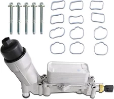 MITZONE 926-876 926-959 Aluminum Oil Cooler Filter Aluminum(2011-2022) 