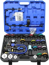34-piece Car Water Tank Leak Detection Tool and Antifreeze Replacement Filler