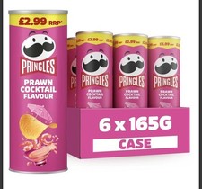 Pringles Prawn Cocktail Flavour Sharing Crisps 6 x 165g