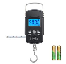 TXY Fish Scale, 50kg/110lb Portable LCD Electronic Hand Scale Travel Hanging... 