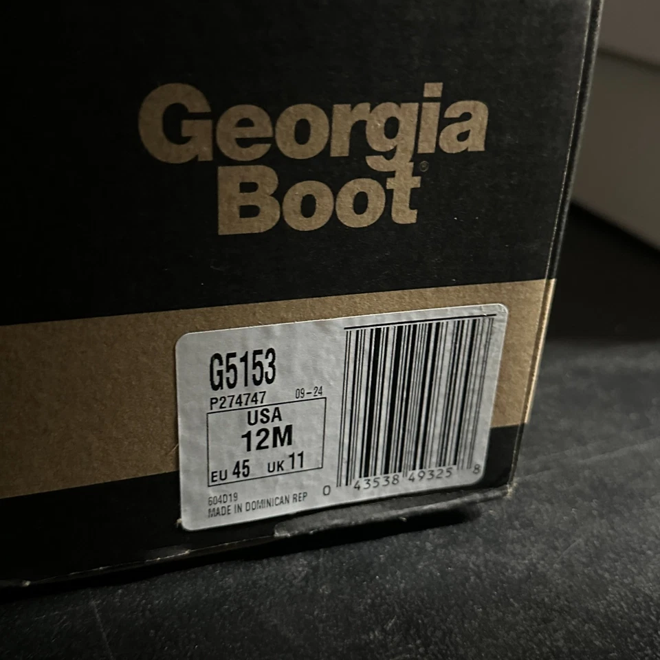 Georgia Boot Marrón 12" Bota de Trabajo Para Hombre 12 G5153 NUEVO Foto 3 de 3