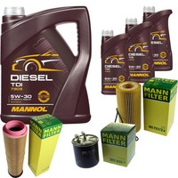 Inspektionspaket 8L Mannol TDI 5W-30 FüR Mercedes S211 E 320 T CDI W211 W220 S