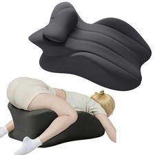 Multi-functional Ergonomic Memory Foam Wedge Pillow, 27  Angle Dark Black