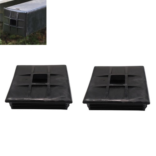 Kwadratowa gumowa zaślepka Cove Kwadratowa gumowa wtyczka zderzakowa R RV Kamper Przyczepa 4 cale - Zdjęcie 1 z 7