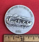 1972 VOYAGEURS: National Parks Centennial: .999 Pure Silver Medal, Mint, 34Gr.