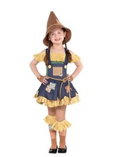 Scarecrow Wizard of Oz Girl s Costume Size S 4-6 Complete Costume Retail 34.99