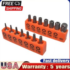 14 Pcs Tamper Resistant Star Bits S2 Steel T5...