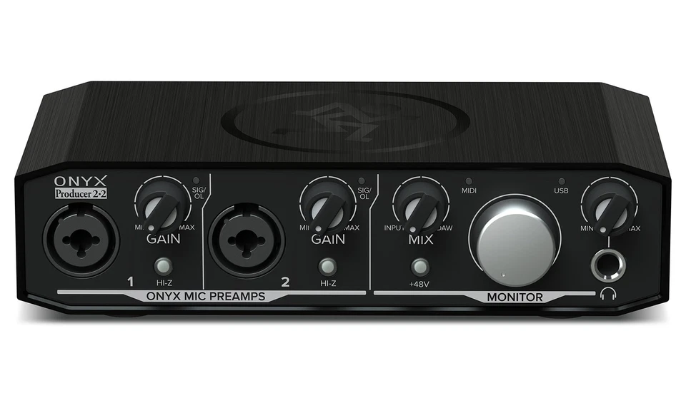 Mackie Onyx Producer 2.2 2x2 USB Audio MIDI Recording Studio Interface - Image 2 of 4