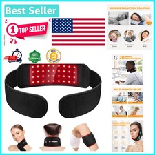 Portable Red Light Therapy Belt for Neck and Chin - Infrared Wellness Device