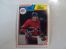 1983-84 O-Pee-Chee Hockey Card # 188 Rick Green VG-Ex (4) Montreal Canadiens