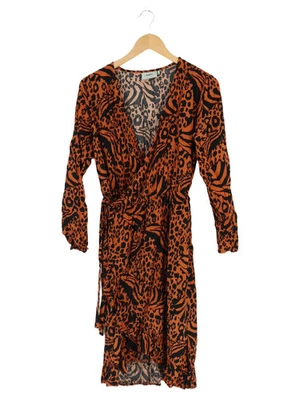 Moves Robe Décontractée Femme Orange Imprimé Animal Vintage (EU 38, INT M) - Photo 1/4