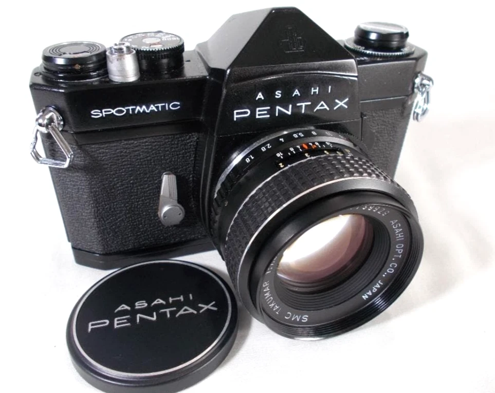 NEAR MINT CLA'd] Pentax Spotmatic SP Film Camera w/ 55mm f1.8 M42
