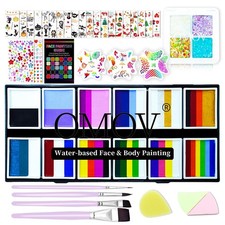 48 Colors Painting Kit for  Adults, Non-Water Based Paint Palette with12 Rai...