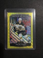 2022-23 UD O-Pee-Chee Platinum Marquee Rookie Neon Yellow Surge Jakub Lauko