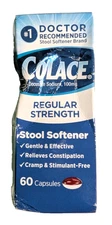Regular Strength Stool Softener 100 Mg Capsules 60 Count Docusate Sodium 07/2027
