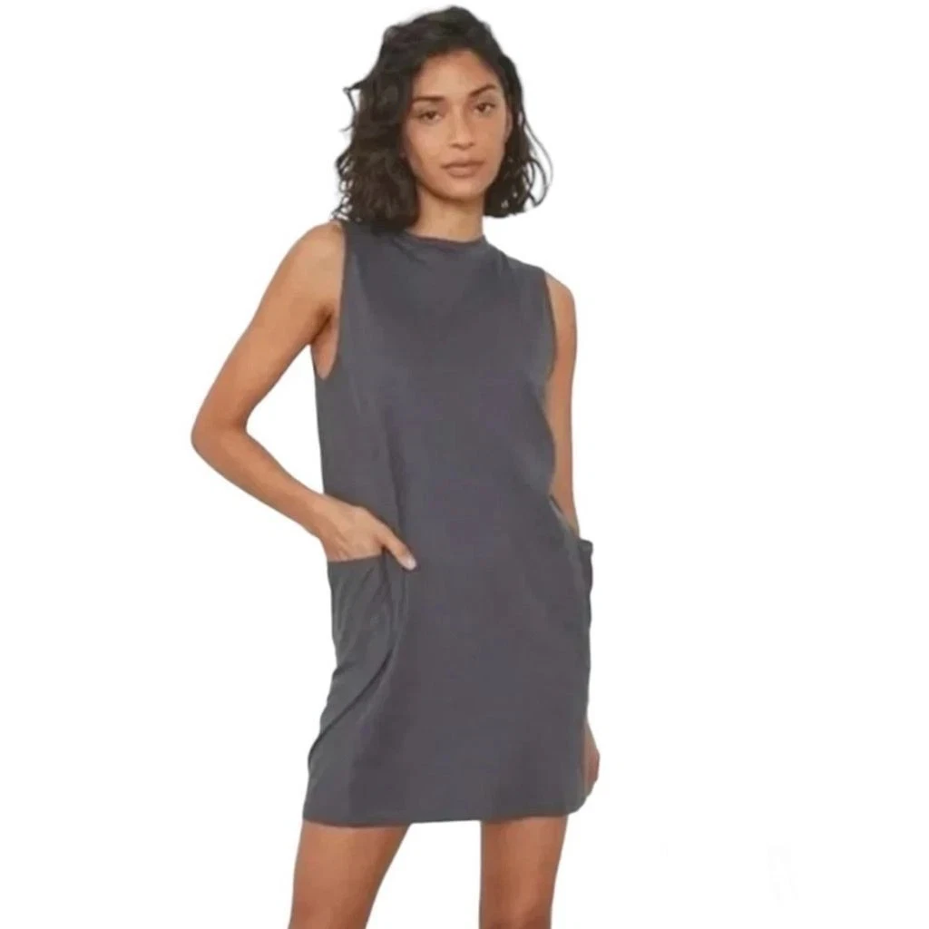grey sleeveless t shirt dress Gray T-Shirt Dress  Italics Boutique
