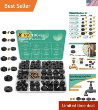 Comprehensive 106-Piece Faucet Washer Set for Seamless Repairs - High Quality