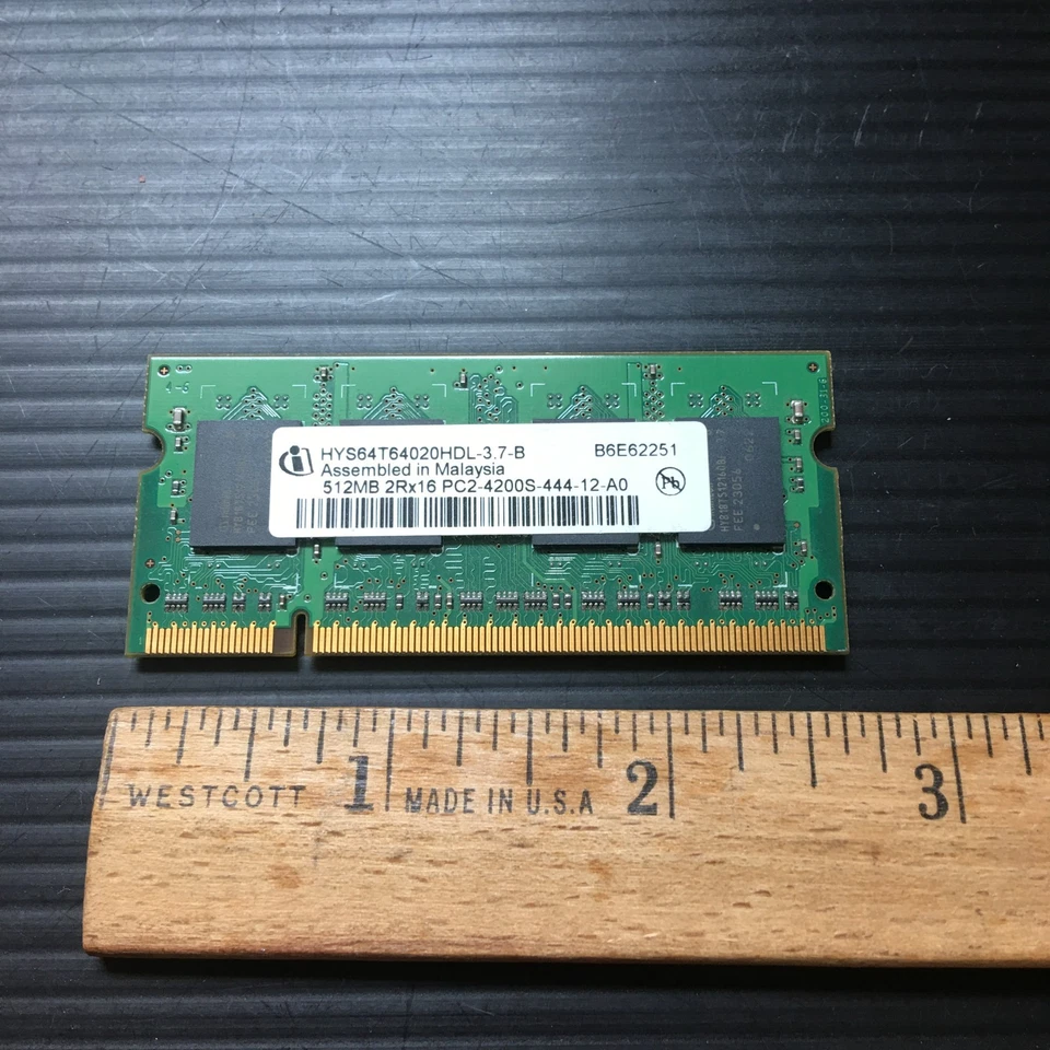 Lenovo 512MB 2Rx16 PC2-4200S-444-12-A0 HYS64T64020HDL-3.7-B PC Memory - Image 2 of 3