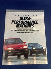 1988 Mazda Performance Sales Brochure Catalog - 323 Gtx Rx-7 Turbo Mx-6 626