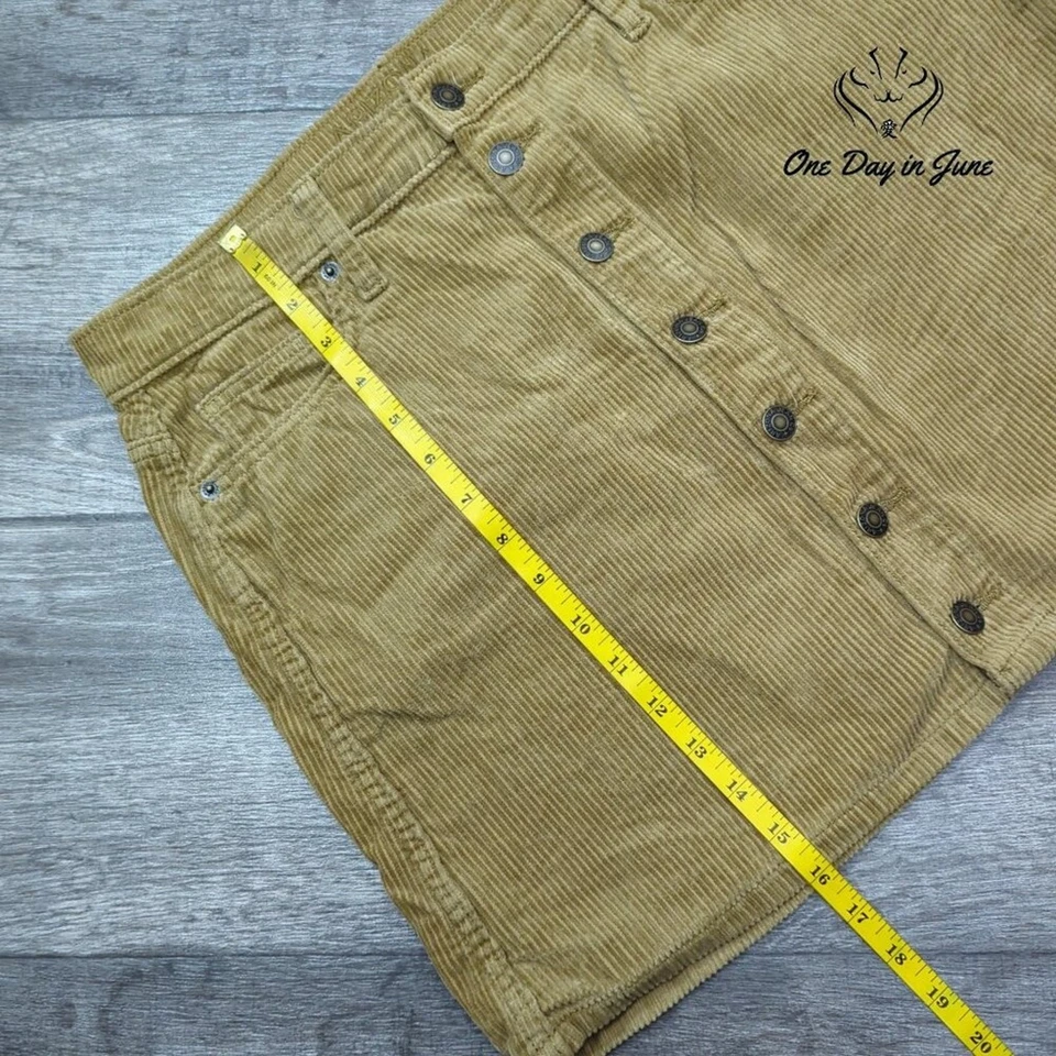 Arizona Jean Co. Juniors Вельветовая мини-юбка на пуговицах спереди размер 11 - Изображение 4 из 4