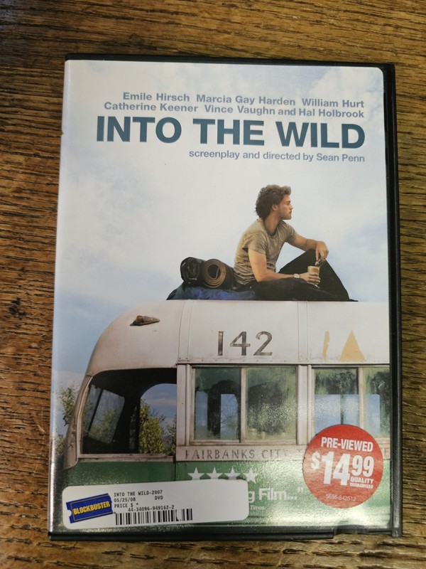 Into The Wild (2007, DVD) - Widescreen - Blockbuster Case