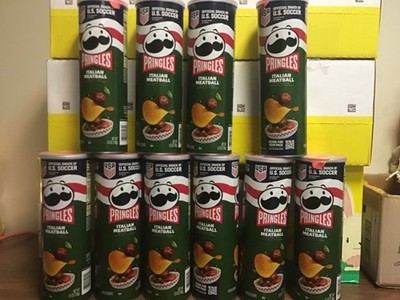 10 Incredible 5.5 Oz Cans Of  Pringles Italian Meatball Potato Crisps Exp 06/27