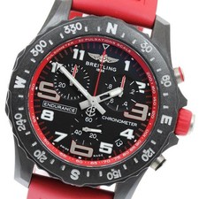 BREITLING ENDURANCE PRO X82310 45mm Black Rubber Quartz Chronograph Date #C458 6