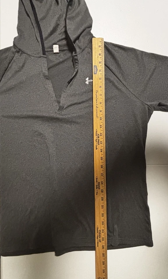 Sudadera con capucha Under Armour Tech de manga larga para mujer, carbono brezo/plata metálica, X- Foto 4 de 4