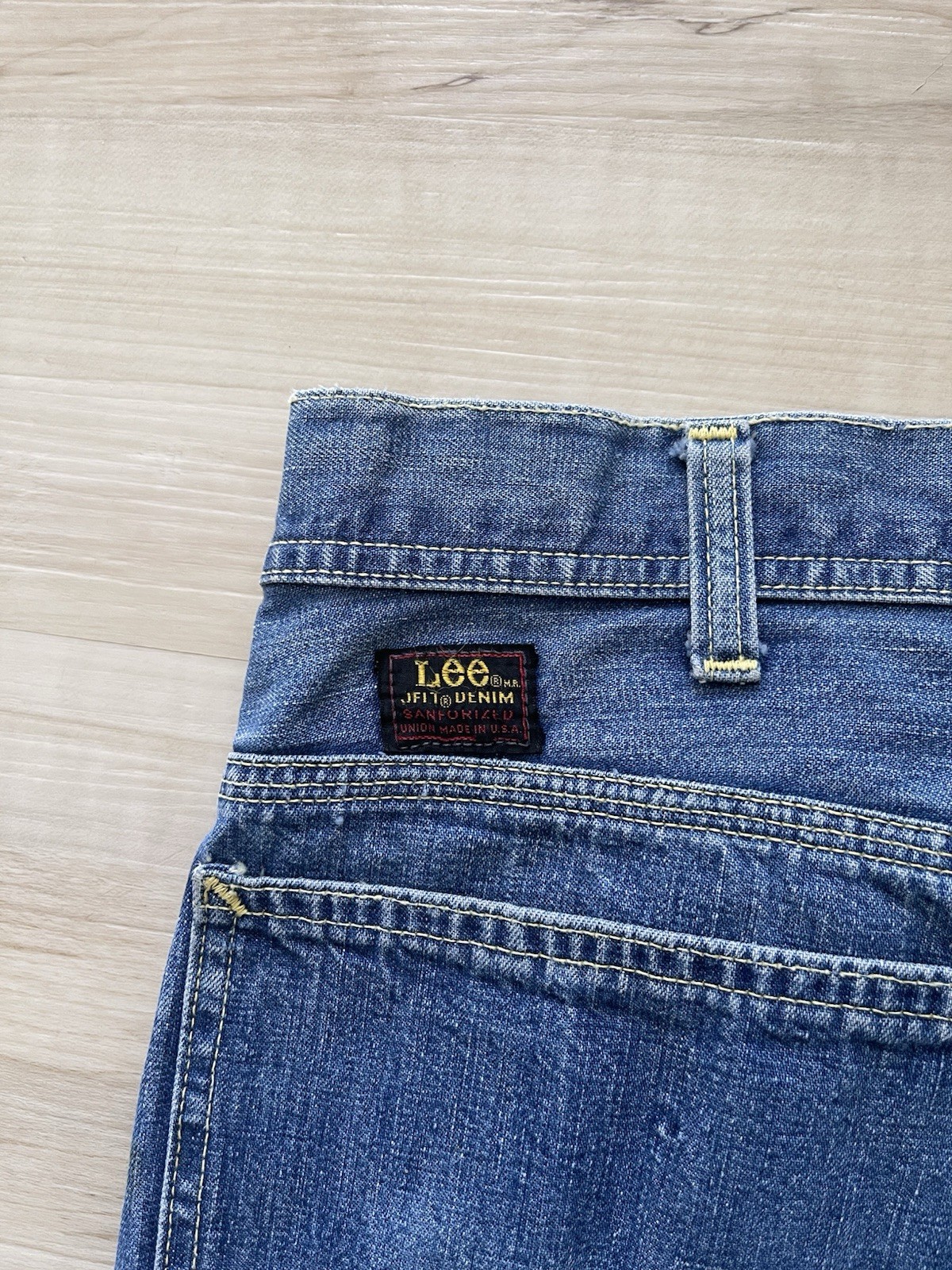 Vintage Lee 60s-70s 191Z Jelt Denim Carpenters SA… - image 4