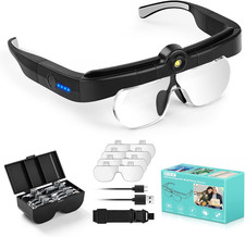 Magnifying Glass with Lights, Headband Hands Free Magnifying Glasses for Close W