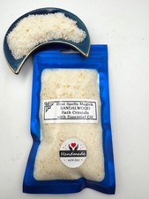 SANDALWOOD Ritual Bath Salts with Essential Oil Handcrafted and Blessed
