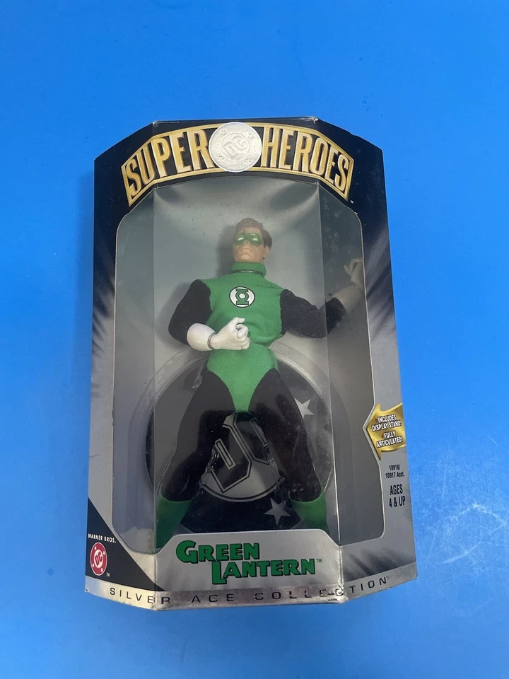 DC COMICS SUPER HEROES LANTERNA VERDE ERA DE PRATA 1999 HASBRO NOVO. - Imagem 2 de 4