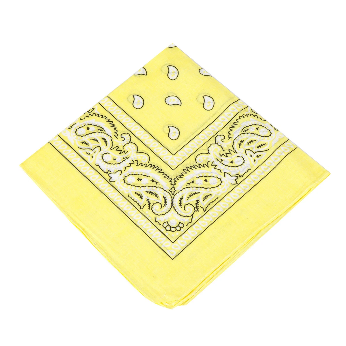 Yellow 100% Cotton Bandana Scarves for Men Just Listed 2026