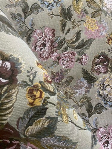 Jacquard Fabric Floral, 54" Wide, for Upholstery Window, Crafts, Sold by Yard - Picture 2 of 7