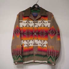 RARE VINTAGE PENDLETON Chief Joseph Wool Jacket Large L Made In USA Native Metal