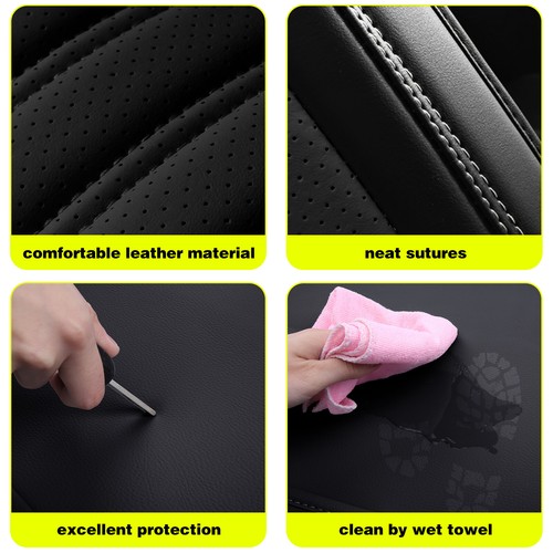 For Chevrolet Waterproof Faux Leather Car Front & Rear 5-Seat Covers Full Set - Picture 68 of 82
