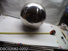 615-3225 Science First Silver Collector 17-1/2" Sphere with 3-3/4" Opening