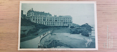 Postkarte Biarritz Casino Bellevue ungel_