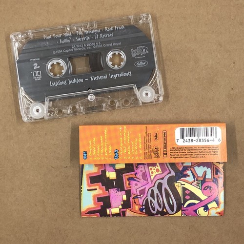 LUSCIOUS JACKSON Cassette Tape 90s Alt Rock NATURAL INGREDIENTS GRAND ROYAL - Picture 4 of 6
