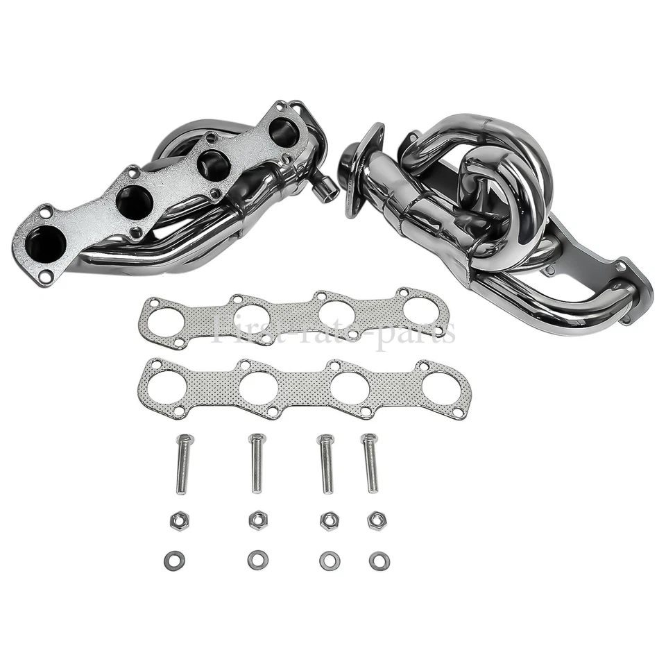 For Ford 1997-2003 F150 F250 4.6L V8 Stainless Steel Shorty Manifold Headers kit Foto 2 de 4