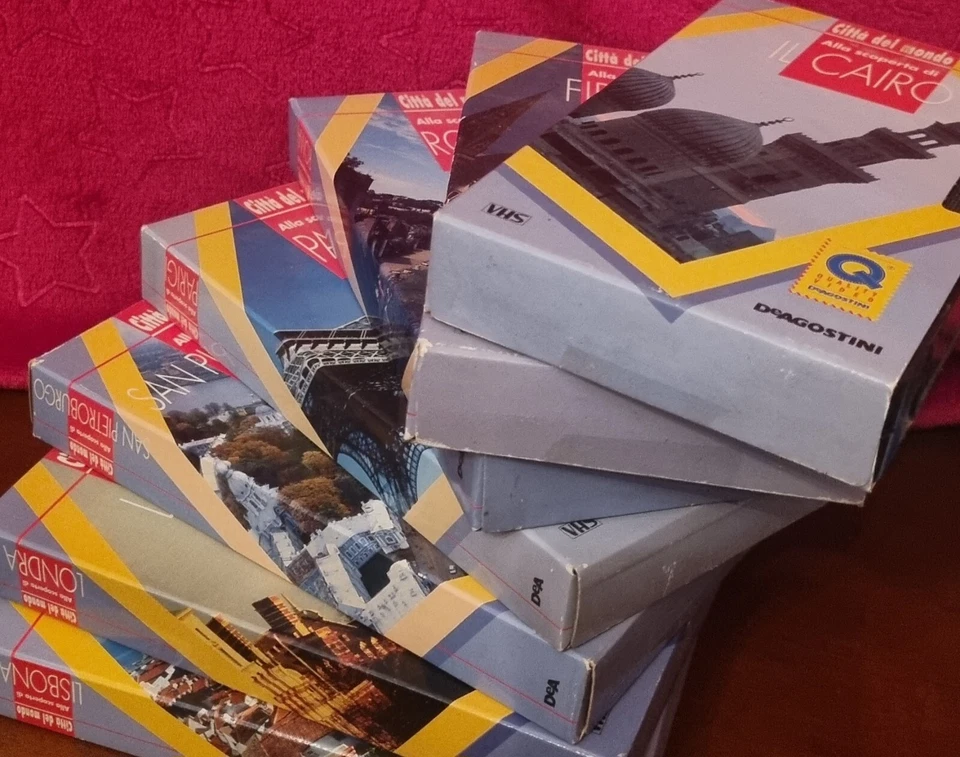 VIDEOCASSETTE Città del Mondo De AGOSTINI - Collezione Di 16 VHS - Immagine 4 di 4