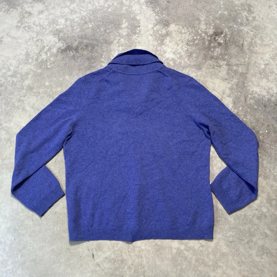 Jones New York Collection Cashmere Mujer XL Púrpura Cuello en V Acogedor Suave Foto 4 de 4