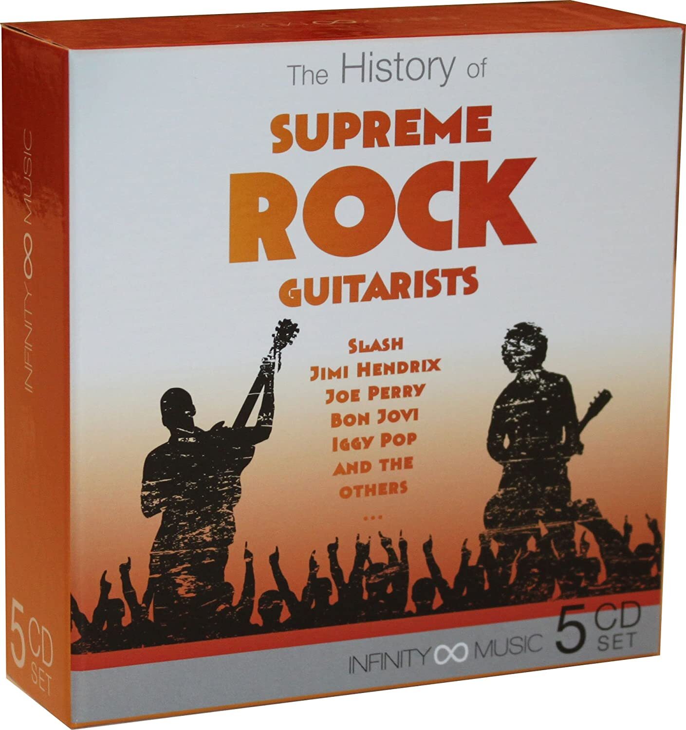 musica the history of supreme rock guitarists 5 cd slash hendrix perry bon jovi