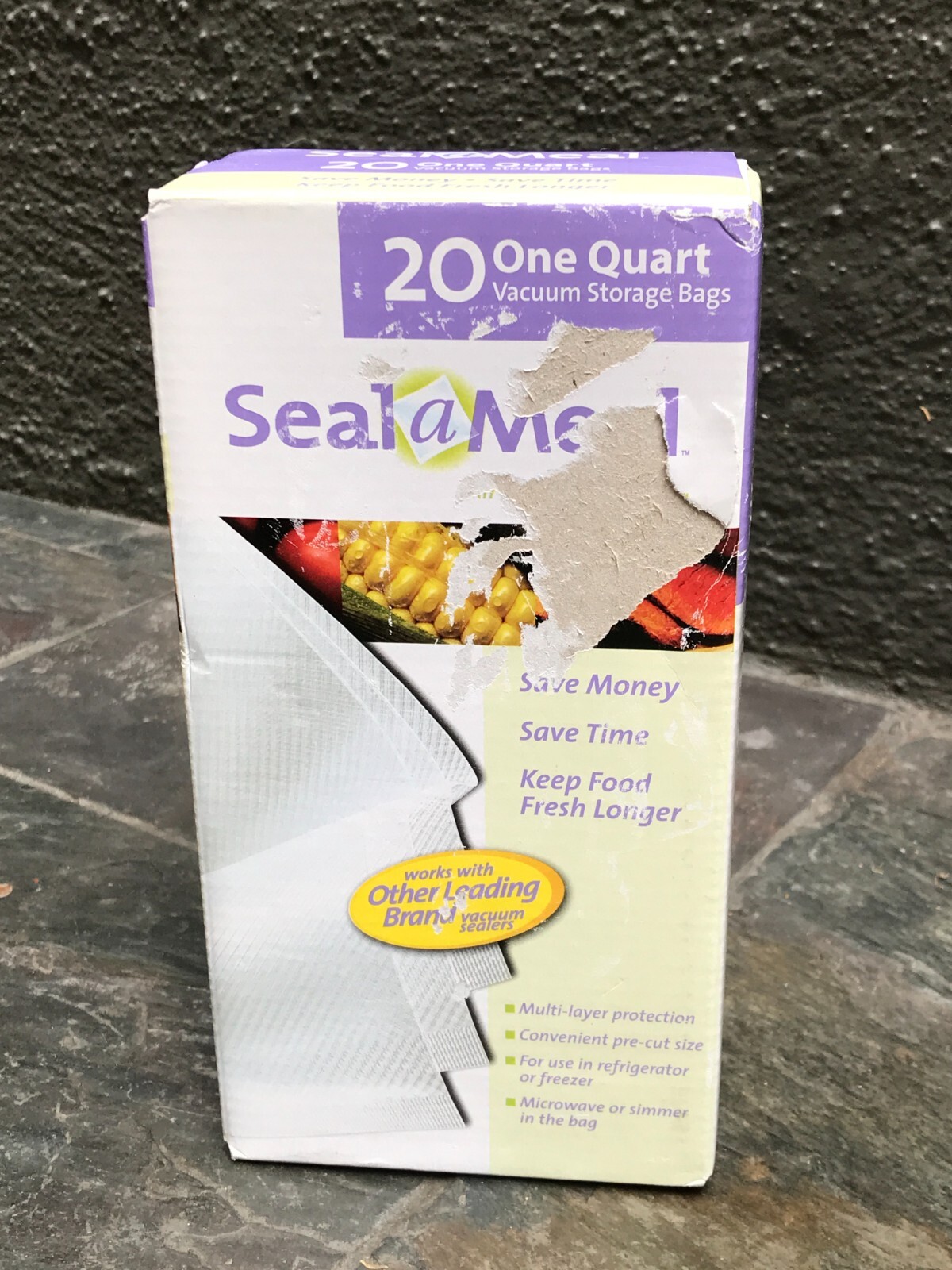 Seal a Meal 20-Pack Quart Vacuum Storage Bags for Food Preservation
