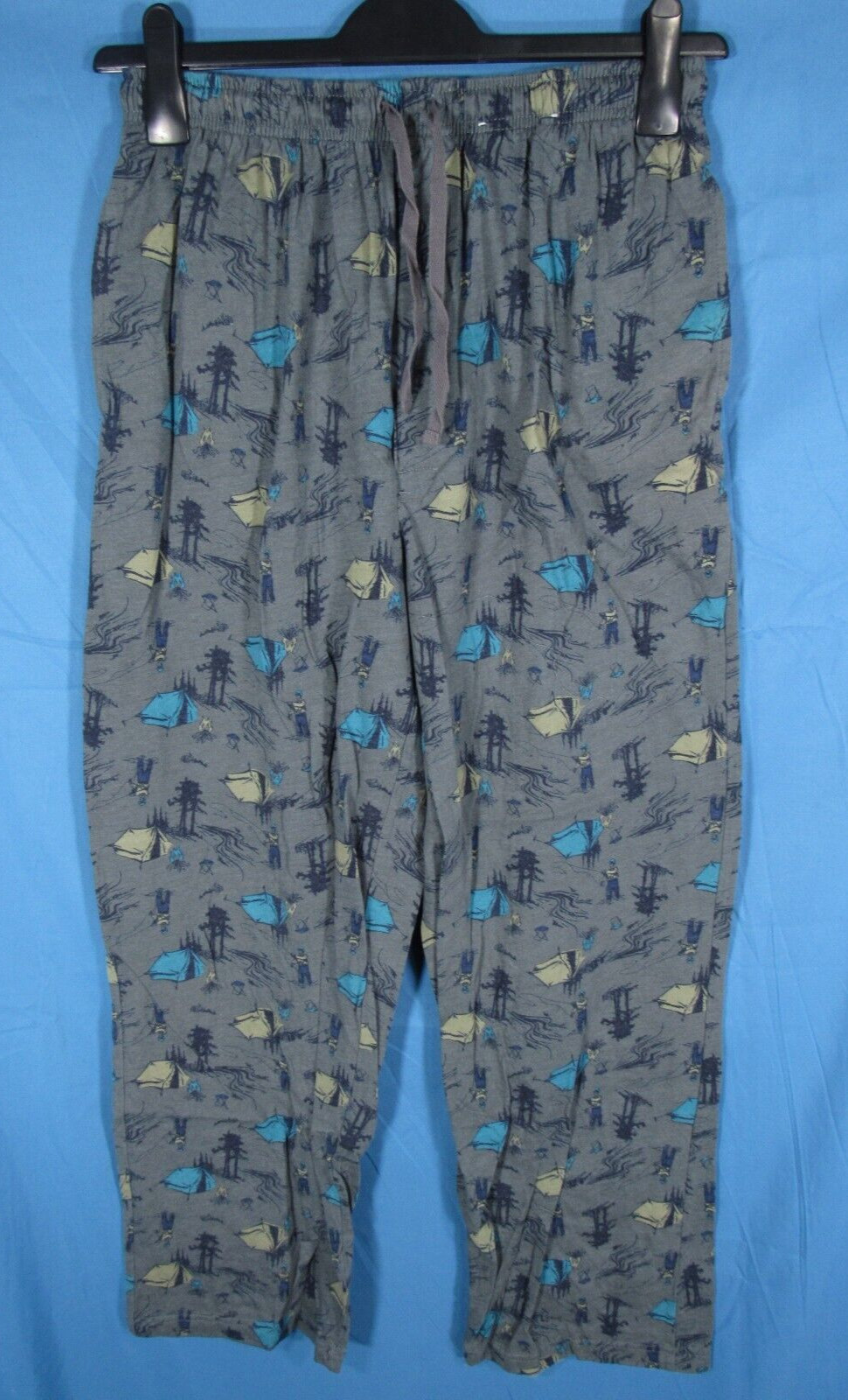 STAFFORD Pajama Pants GRAY/MULTICOLOR Classic Fit CAM… Gem