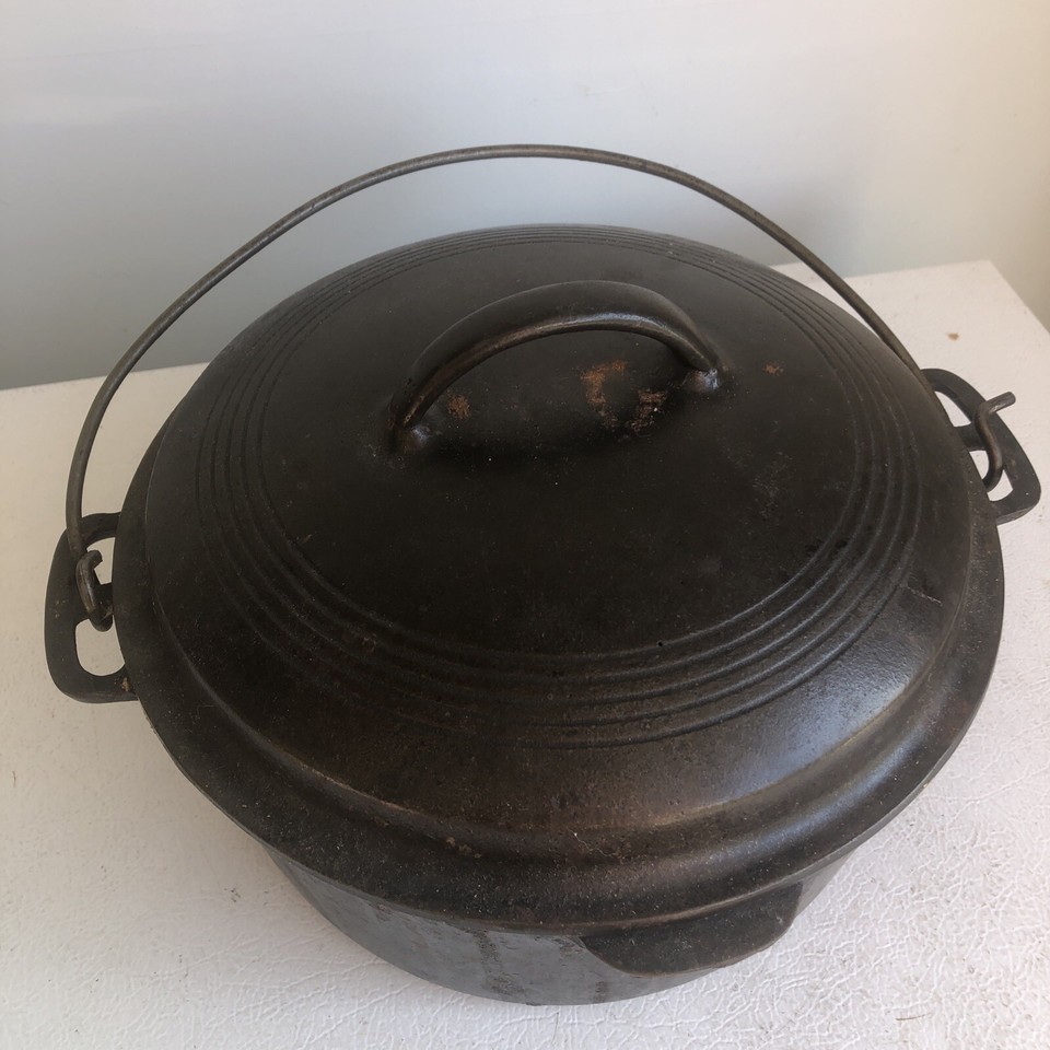 Vintage Wagner Ware 1268 Cast Iron Dutch Oven eBay