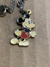 Vintage Walt Disney Production Mickey Mouse Enamel Necklaces